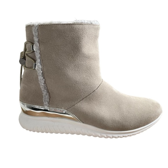 COLE Haan  Studio Grand  waterproof
Pull on boot dove suede/Faux shearling 7B - Picture 4 of 9
